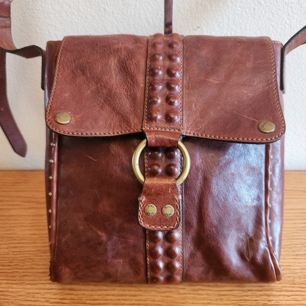 Frye Brown Leather Crossbody Shoulder Bag - Picture 2 of 16